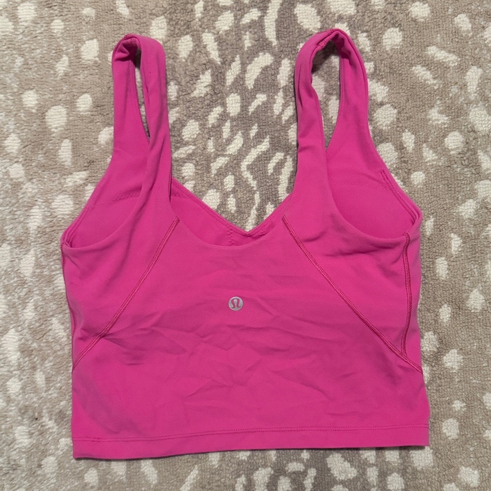 lululemon sonic pink align tank size 4